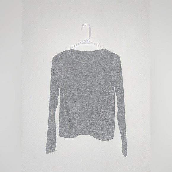 Old Navy Active long sleeve workout top light grey size XS - Picture 2 of 4